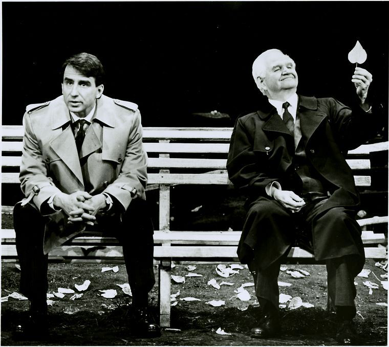 A production of 'Walk in the Woods' in 1988 with Robert Prosky and Sam Waterston that Richard Riddell brought to Duke.