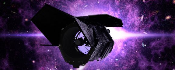 NASA’s next space telescope will offer an expanded view of the cosmos and generate colossal amounts of data. Duke scientists are part of $31M in grants to help prepare for the mission, which will help demystify the universe’s “dark side.” (Image courtesy of Goddard Space Flight Center/Scientific Visualization Studio)