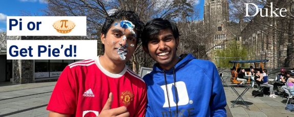 pi or get pie'd. Students in Pi Day competition