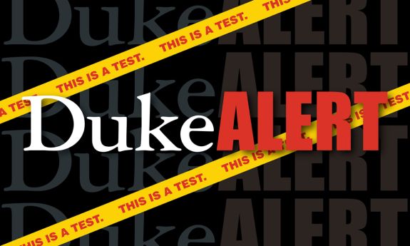 DukeALERT emergency test scheduled for March 8, 2023.