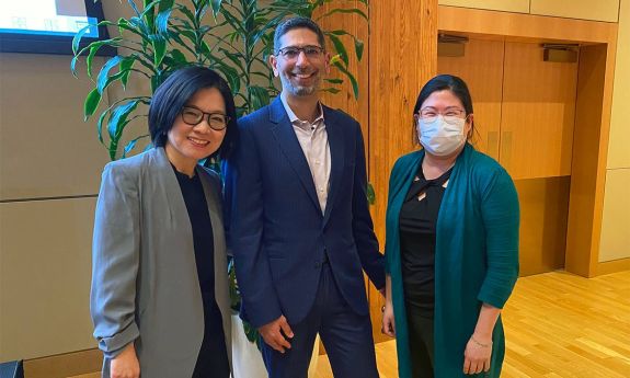 Esther Kim Lee, Pawan Dhingra and Heidi Kim