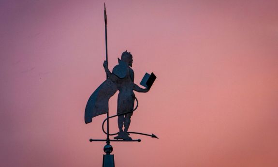 blue devil weather vane