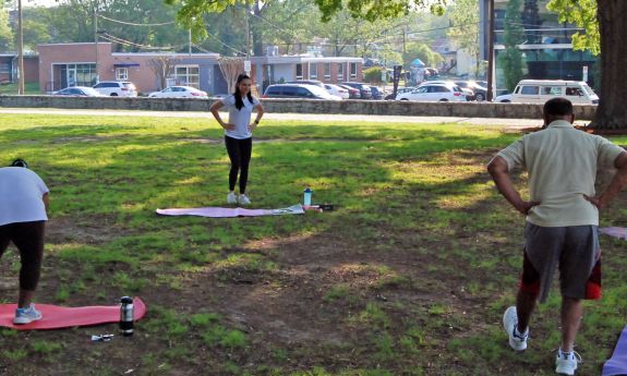 LIVE FOR LIFE fitness class.