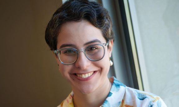 Designing an inclusive smart city: Duke researcher Pardis Emami-Naeini wants to make sure the ‘smart cities’ of the future are designed with residents firmly in mind. Photo by John West/Trinity Communications