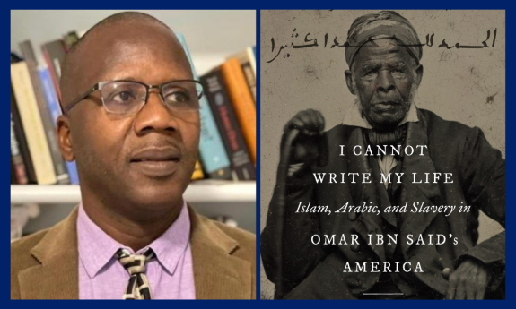 Mbaye Lo and book cover of I Cannot Write My Life