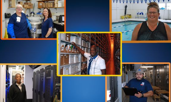 Duke colleagues across campus work cools jobs during a hot summer. Photos by Jack Frederick.