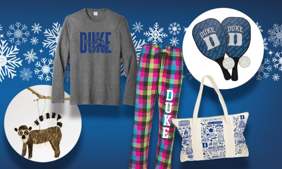 Gift ideas such as an ornament, shirt, pants, bag and pickle ball set.