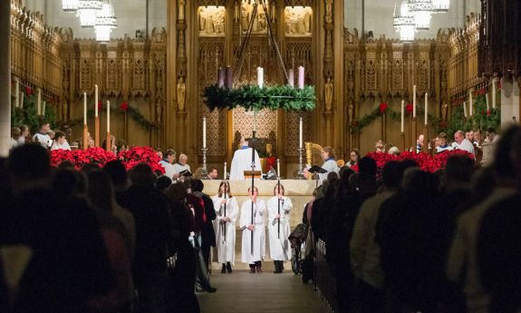 Duke Chapel XMAS eve service in 2019