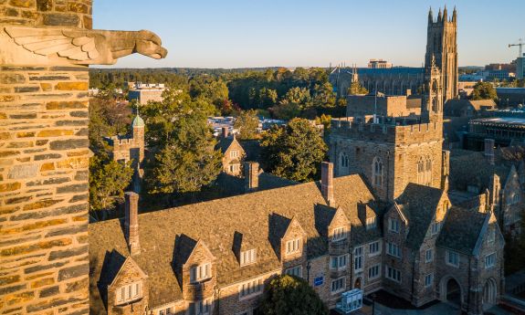 Morning campus scene