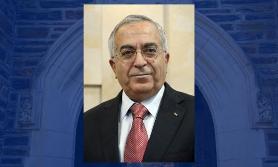 <!-- wp:drupalblock/story-meta-block {"blockId":"story_meta_block"} /-->  <!-- Former Palestinian Prime Minister Salam Fayyad will speak at Duke University on April 1.