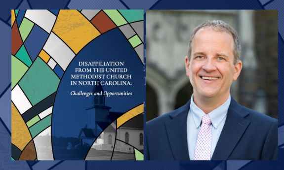 Cover of the study on the left and David Eagle on the right