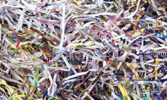 Shredded paper