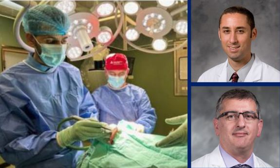 surgery in Israel; left: top: Dr. Seth Cohen, bottom: Dr. David Hasan