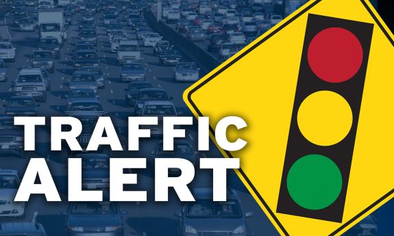 Traffic alert graphic