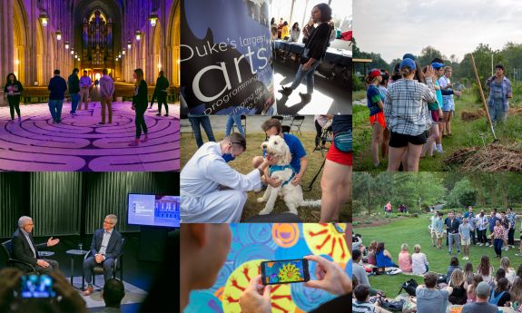 A collage of event photos