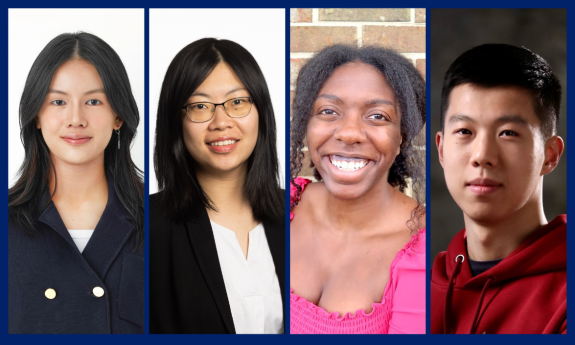 Anya Button, Yutao Gong, Hope Jackson and Jie (Vincent) Liu were among the 150 Schwarzman Scholars, a nationally competitive award that funds a year of graduate study in China.