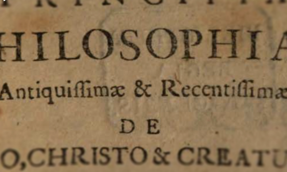 An aged philosophy text