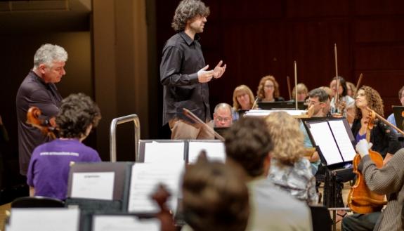 Maximiliano Amici with the North Carolina Symphony Orchestra