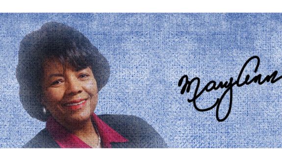 graphic of the late MaryAnn Black