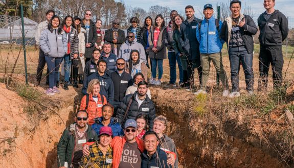 participants in the The “Faith for Our Planet” conference, developed in partnership with Faith for Our Planet, with the Sanford and Divinity schools