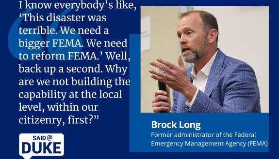 Brock Long, former FEMA administrator: “I don’t think bigger government solves our problems going into the future… I know everybody’s like, ‘This disaster was terrible. We need a bigger FEMA. We need to reform FEMA.’ Well, back up a second. Why are we not building the capability at the local level, within our citizenry, first?”