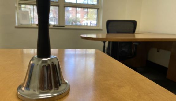 one of the bells in global health institute used to ring in successful thesis defense