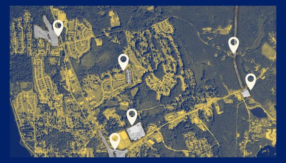 A header image showing a map with the points explored in the story