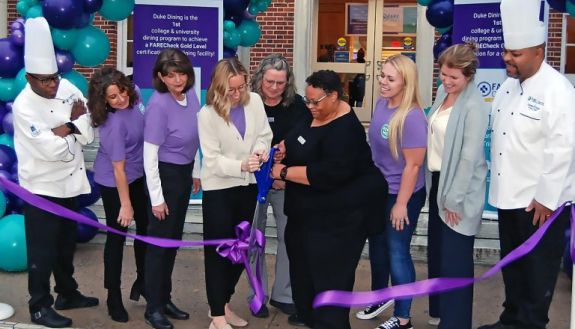 ribbon-cutting on East Campus for new allergen-free dining space