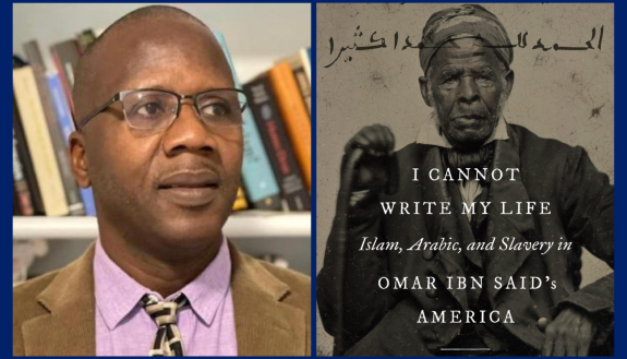 Mbaye Lo and book cover of I Cannot Write My Life