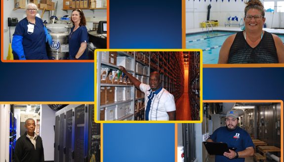 Duke colleagues across campus work cools jobs during a hot summer. Photos by Jack Frederick.