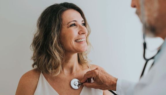 Woman at the doctor