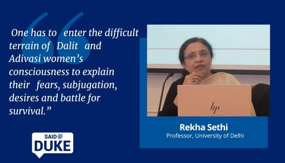 Said@Duke: University of Delhi Professor Rekha Sethi on Women Poets in Hindi