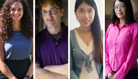 Left to right: Susan Crifo, Alex Dunlap, Di Fang, Fan Wei