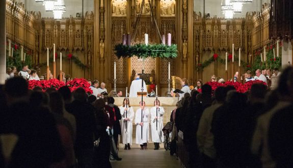 Duke Chapel XMAS eve service in 2019