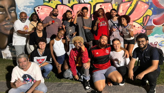 Members of the Hip-Hop pedagogies team in Brazil