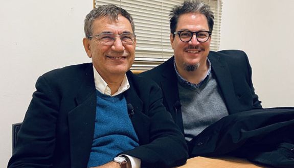 Orhan Pamuk with Erdağ Göknar