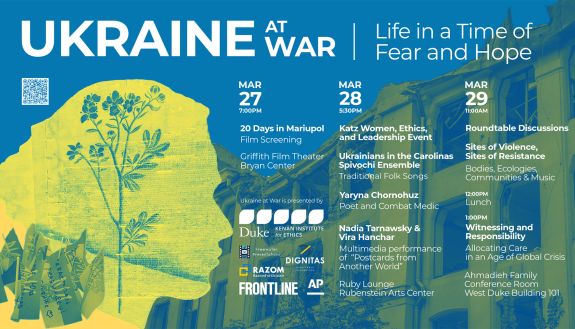 Flyer for Ukraine at War event 