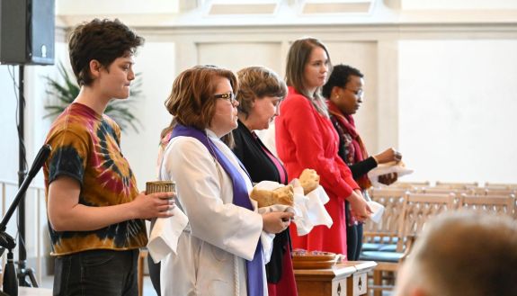 Women in a faith service