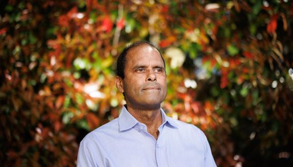 Rajendra Morey, MD, a psychiatrist at Duke University School of Medicine, has examined the mental health implications of climate change by monitoring the rise in anxiety and depression following major storms. (Photo by Eamon Queeney)