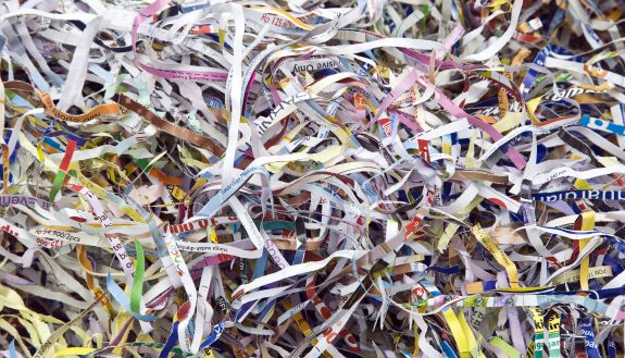 Shredded paper