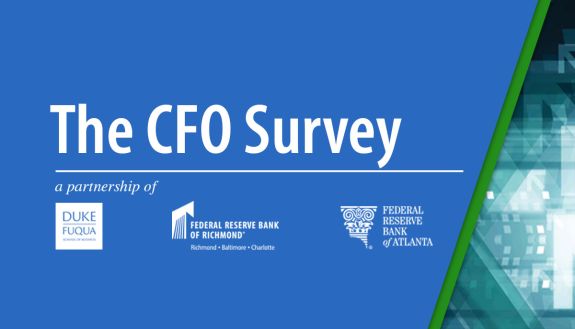 the cfo survey, a partnership of the Fuqua School, and the federal reserve banks of richmond and atlanta