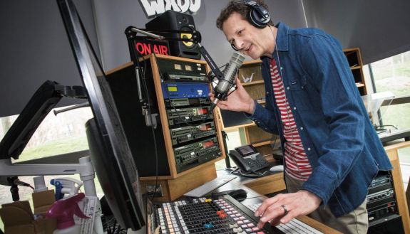 Gavin Yamey DJ'ing 