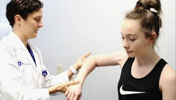 Jocelyn Wittstein with patient