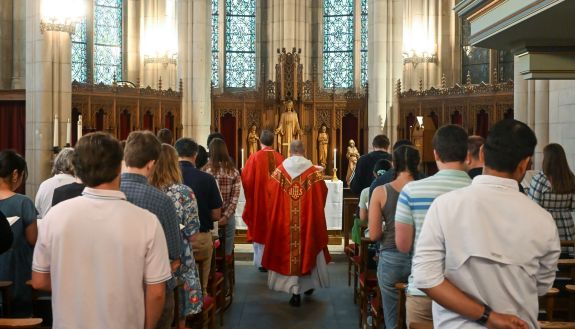 midday mass in the Chapel