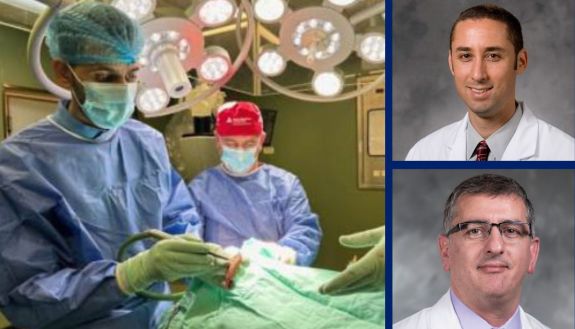 surgery in Israel; left: top: Dr. Seth Cohen, bottom: Dr. David Hasan