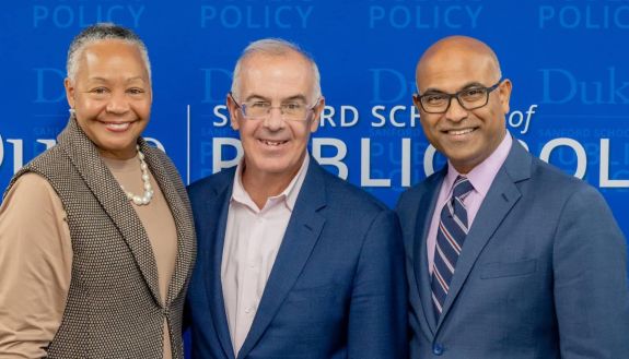 David Brooks with Lisa Borders and Manoj Mohanan