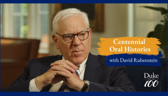 David Rubenstein Centennial Oral History