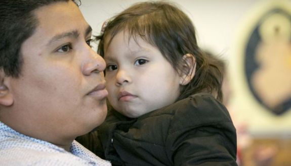 A mother and a child