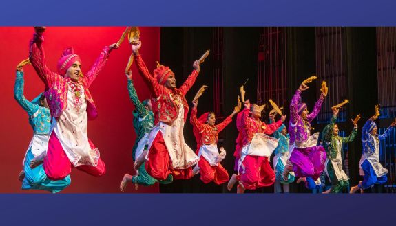 dancers in the Awaaz showcase sponsored by Duke Diya, the South Asian Student Association 