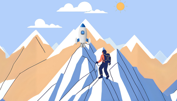 graphic of a mountain